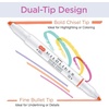 image:imageZebra Pen Mildliner DoubleEnded Highlighter Marker Set Broad and Fine Point Tips Ideal for Bible Highlighting No Bleed Mild Magenta Ink 12Pack 78270upcCool and Refined B