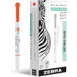 image:imageZebra Pen Mildliner DoubleEnded Highlighter Marker Set Broad and Fine Point Tips Ideal for Bible Highlighting No Bleed Mild Magenta Ink 12Pack 78270upcMarigold