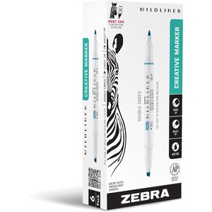 image:imageZebra Pen Mildliner DoubleEnded Highlighter Marker Set Broad and Fine Point Tips Ideal for Bible Highlighting No Bleed Mild Magenta Ink 12Pack 78270upcDark Blue B