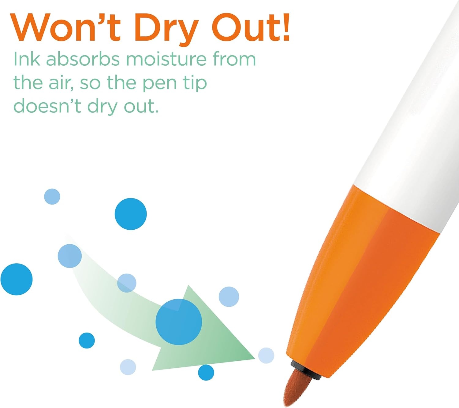 image:imageZebra Pen CLiCKART Retractable Felt Tip Pen Pastel Colors 06mm Fine Point Moisture Absorbing to Prevent Drying Out No Bleed Ideal for Journaling Drawing and Writing 6Pack 69606
