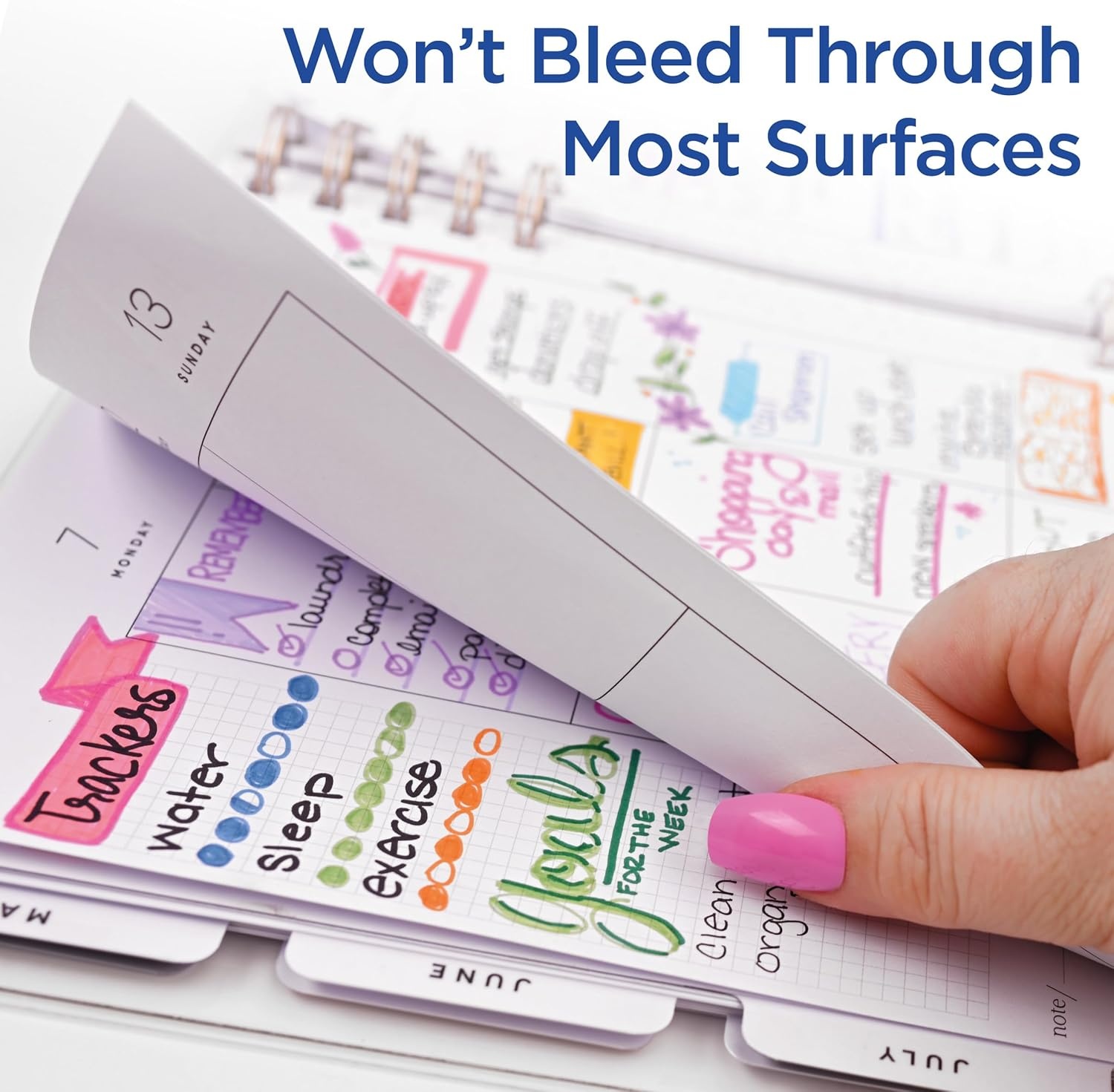image:imageZebra Pen CLiCKART Retractable Felt Tip Pen Pastel Colors 06mm Fine Point Moisture Absorbing to Prevent Drying Out No Bleed Ideal for Journaling Drawing and Writing 6Pack 69606